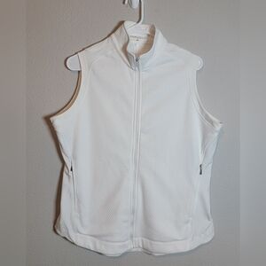 ​Nike Golf Therma-FIT Vest Women’s Size Large White Full Zip Gilet Golfcore